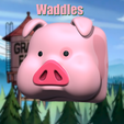 Waddles_Text.png Gravity Falls KeyCaps
