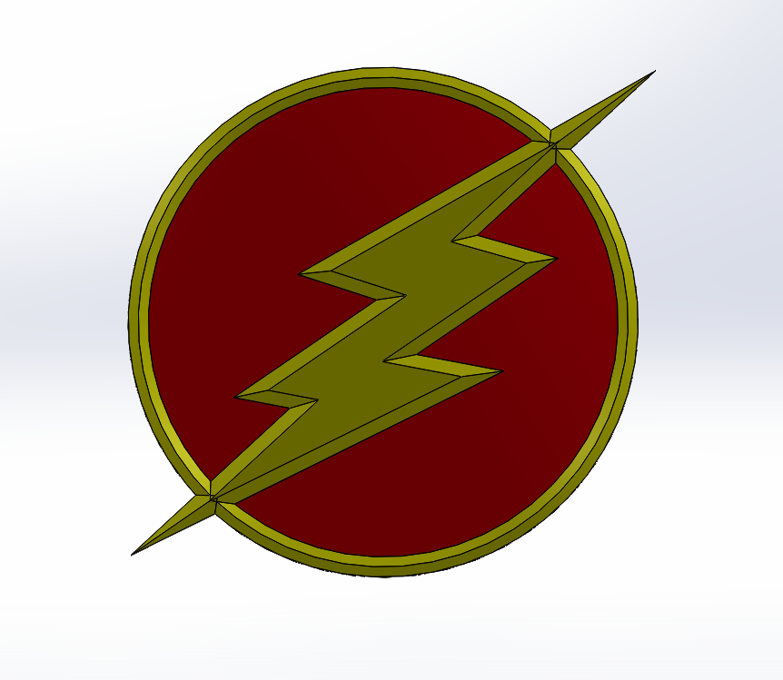 Capture.PNG Download free STL file Flash Logo • 3D print object, Lys