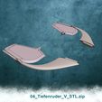 04_Tiefenruder_STL.jpg Board game model submarine TYPE VIIC