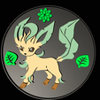IMG_0931.png Leafeon coaster / coin pokemon