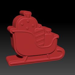 SantaSleigh.jpg Файл STL Santa Sleigh - MOLD BATH BOMB, SOLID SHAMPOO・Идея 3D-печати для скачивания