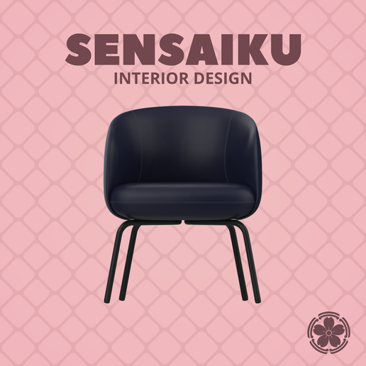 Miniature Replica 1:12 Form Us With Love, 34. Nest Chair Low Chair for Miniature Dollhouse - 3D Print Instant Download - Miniature Furniture Designer Series