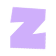 Z.stl Letters and Numbers SUPER MARIO Letters and Numbers | Logo