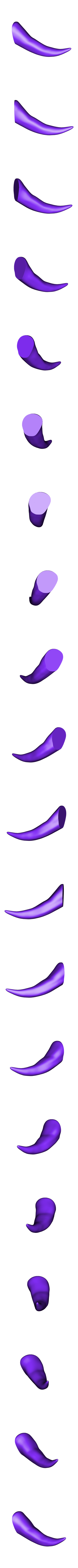 FangR01.stl Hannya Mask -Satan Mask - Demon Mask for cosplay