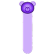 Bear.bookmark.stl Marcapáginas imprimible en 3D Oso de peluche