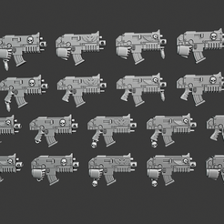 Tactical_Boltguns.png Fichier STL gratuit Canon à eau tactique・Objet pour imprimante 3D à télécharger