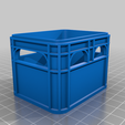 Empty_stackable_beer_crate_.png No supports / Stackable  Beer Crate battery holders & Lids