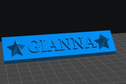 3D file Gianna Nameplate 👾 ・Design to download and 3D print・Cults