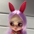 IMG_8181.jpg Cerchietto con coniglio per bambola Blythe