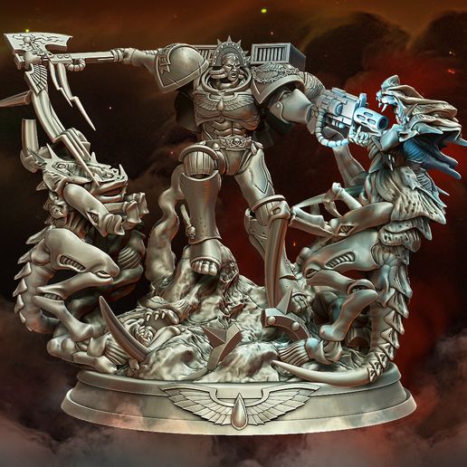 Fight of the Angel 3D model