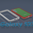 S23-bumper.png STL file Samsung Galaxy s23 bumper (two designs)・3D printer model to download