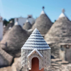 Schermata 2019-09-18 alle 23.38.26.png Archivo STL gratis Trullo de Alberobello, Apulia, Italia・Plan imprimible en 3D para descargar
