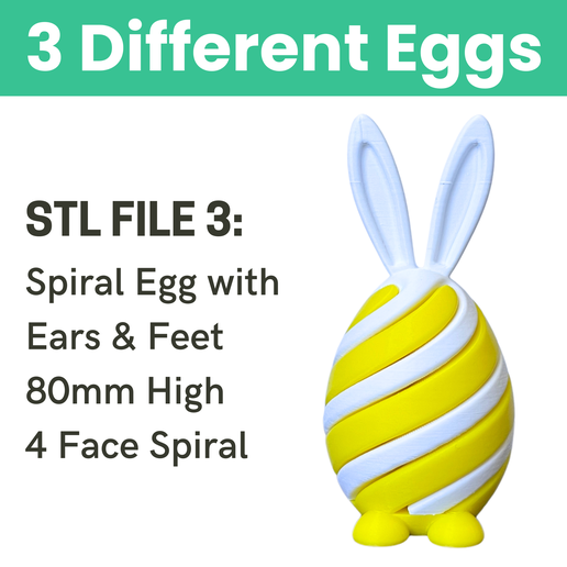 STL-Files-Easter-Egg-Bunny-Spiral-Fidget-STL-File-Design-3.png Easter Egg Spiral Fidget - Easter Egg & Egg Bunny STL Files