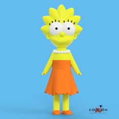 Lisa-Simpson-Frontal.jpg Fichier 3MF Lisa Simpson・Objet imprimable en 3D à télécharger