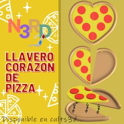 Post-de-Instagram-Pizzería-Anuncio-Noche-de-Pizza-Moderno-Amarillo-y-Marrón-1.jpg pizza heart keychain (valentine's day) // pizza heart keychain (valentine's day)