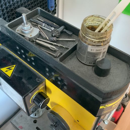 Convenient box for drilling and milling machine Sieg X0 - 3D model önizlemesi