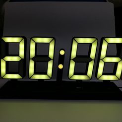 image.png seven segment LED clock (ESP8266 + WS2812b)