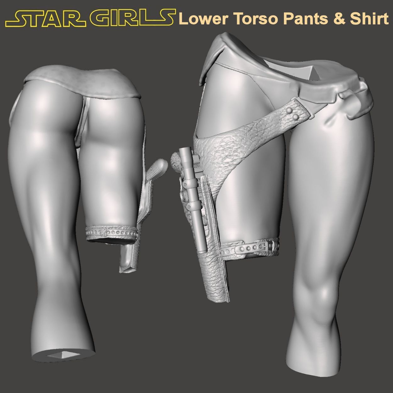 NRG eS mee ce ella Fichier STL Star Girls 3 - Bonjour Mr Solo - par SPARX・Modèle à télécharger et à imprimer en 3D, SparxBM