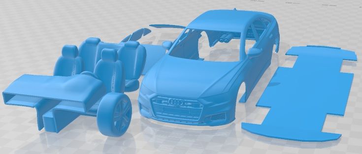 Audi-S6-2020-Cristales-Separados-1.jpg 3D file Audi S6 2020 Printable Car・Model to download and 3D print, hora80