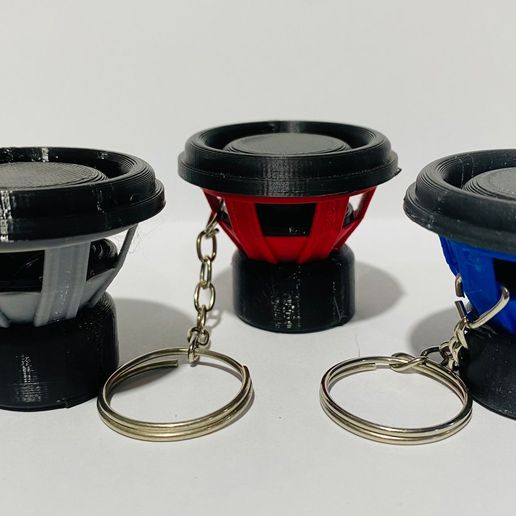 🔑 SUBWOOFER KEY RING・ 3MF File for 3D printing・Cults