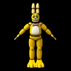 Cults_SpringBon.7997.jpg FNAF Springbonnie Full Body Wearable Costume with Head for 3D Printing