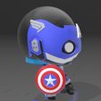 ALEXA_ECHO_DOT_5_Captain_America.jpg Suporte Alexa Echo Dot 4a e 5a Geração Capitão America Avengers