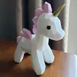 20190930_084443.webp Fichier STL Licorne Lowpoly v2・Objet imprimable en 3D à télécharger