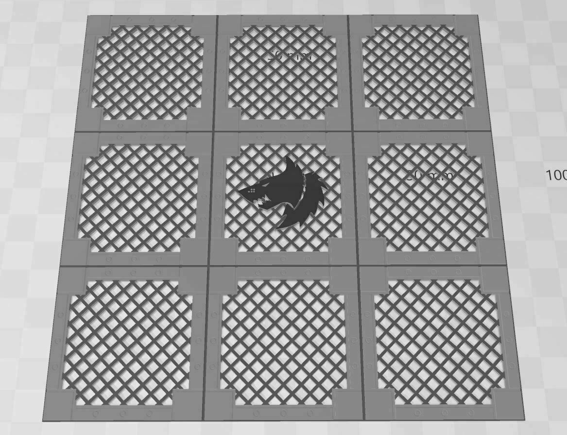 sw.jpg 3D-Datei Space Wolves Grate Floor Tile・Modell für 3D-Drucker zum Herunterladen, JayMull420