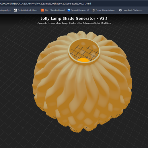 🔦 Pro 3D Lamp Shade Generator Software - V2.1 | Unlimited Parametric ...