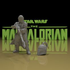 3.jpg Fichier STL gratuit Modèle et porte-clés MANDALORIEN・Design pour imprimante 3D à télécharger