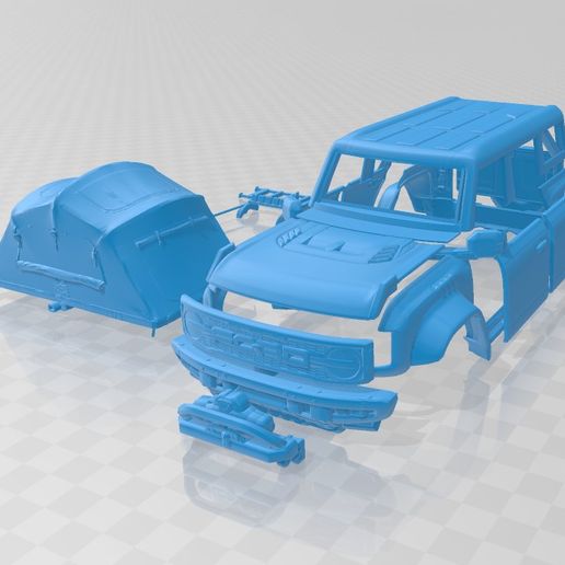 Ford Bronco Raptor Rooftop Tent – Body Car STL Only