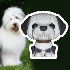 BPR_Render-471-masct.jpg STL-Datei FUNKO ENGLISCHER SCHÄFERHUND・Vorlage für 3D-Druck zum herunterladen