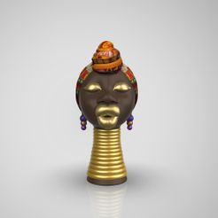 untitled.861.jpg Afro Head Vase 2