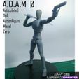 Articulated Dall ActionFigure Model Zero aleuy| wat Naoko) A.D.A.M 0 (Articulated Doll Actionfigure Model 0) - Resin 3D Printed