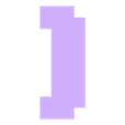 PARENTESIS_OFF.stl MINECRAFT Letters and Numbers | Logo