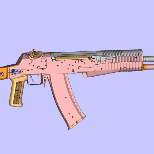 AN-94 ASSAULT RIFLE 1:1 FULL-SIZED PROP REPLICA（FREE） 3D model