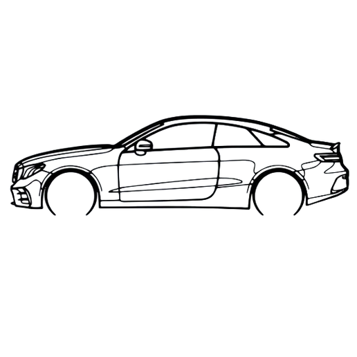 Mercedes-AMG-E53.png Mercedes AMG E53 Силуэт Настенное искусство