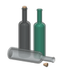 wine bottle.png STL-Datei wine bottle 1/10 kostenlos herunterladen • 3D-Druck-Vorlage, wavelog