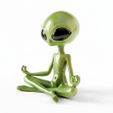 02-1.jpg Alienígena Meditando -Estátua Zen Intergaláctica