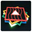 5xfelt_stack.jpg Elemental Coasters (Fifth Element inspired)