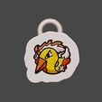 ZBrush-Document.jpg MOLTRES HEAD KEYCHAIN (EASY PRINT NO SUPPORTS)