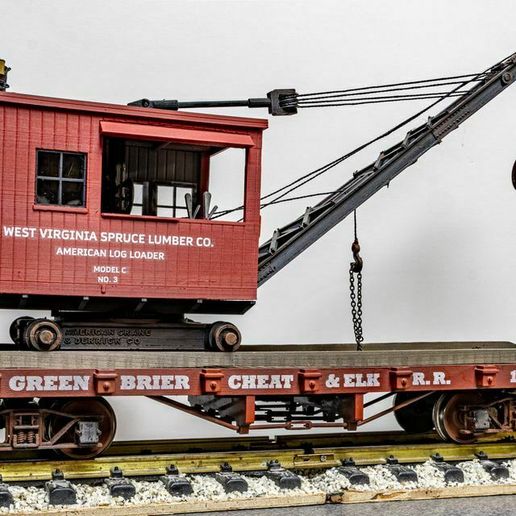 🏗️ Spruce Lumber No. 3, American Crane & Derrick Log Loader - G Scale ...