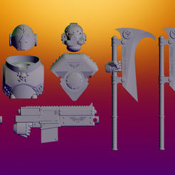 sketch16785759473682.png Free 3D file Lost Legion Armoury・3D printable design to download