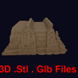 dibegyptian1274938_2v.png DiB Egyptian Temple Diorama Stl  Glb for 3D Printer