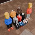 cool-3d-printing-files.jpg Bart Simpsons Urban Vibes old school style with changeable clothes and clothes stand - FLEXI LAB