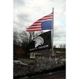 IMG_2069.JPG Free STL file Flag Pole Mounting Bracket for 33mm Diameter Pole・3D printing idea to download