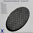Oval_bases_Bricks76c_promo.png Oval Bases Set – Bricks 76C Texture (60–170MM) | Perfect For Tabletop Wargames & RPG's