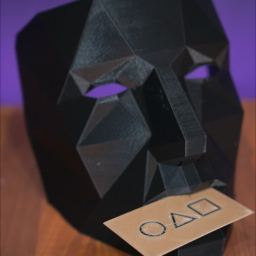 Squid game invitation card 3D model