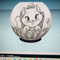 20230516_145402.jpg STL file lithophanie Marie aristochat・3D printable model to download