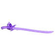 Drizzt_split_weapon_left.stl Drizzt Do'Urden